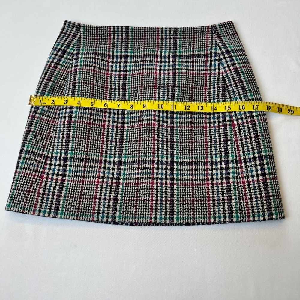 *FIRM PRICE* Sezane Malia Sheffield Check Print Wool Blend Mini Skirt - Picture 6 of 10